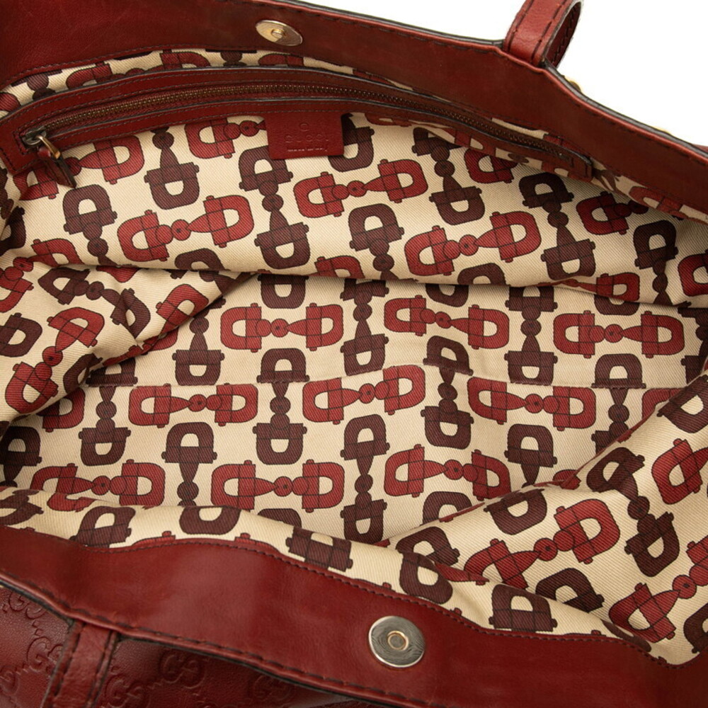 Gucci Tote Bag ssima Red Leather - Picture 4 of 6
